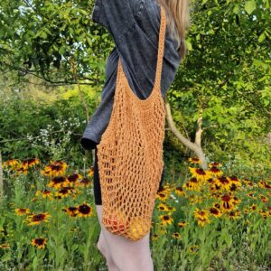 Bawełniana torba na drutach | Siatka PARYŻANKA