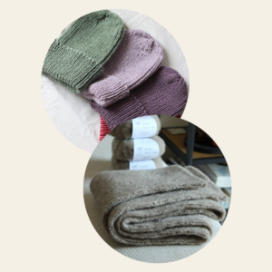 zestaw do robienia na drutach szalik + czapka