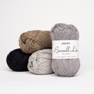 włóczka z bawełny i lnu drops bomull-lin