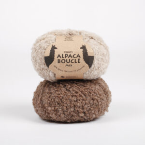 włóczka drops alpaca boucle, wełna alpaki