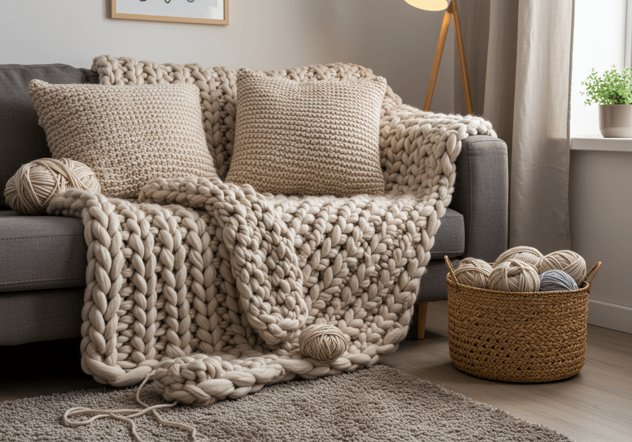 co zrobić z grubej włóczki