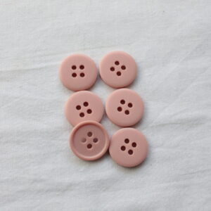 Guzik pudrowy róż, 15 mm