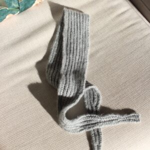 prosty szalik na drutach, darmowy wzór